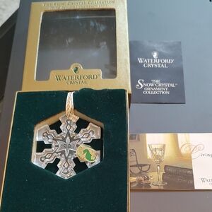 Waterford Crystal Clear Snowflake Ornament -1997